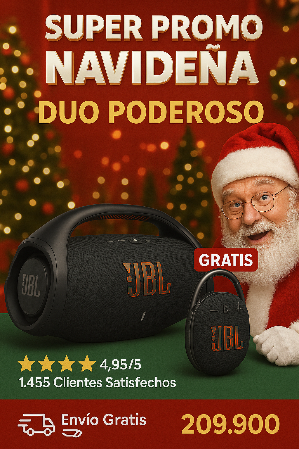 🔊🎶 Dúo Poderoso: Boombox 3 + Clip 5 🎵🔥