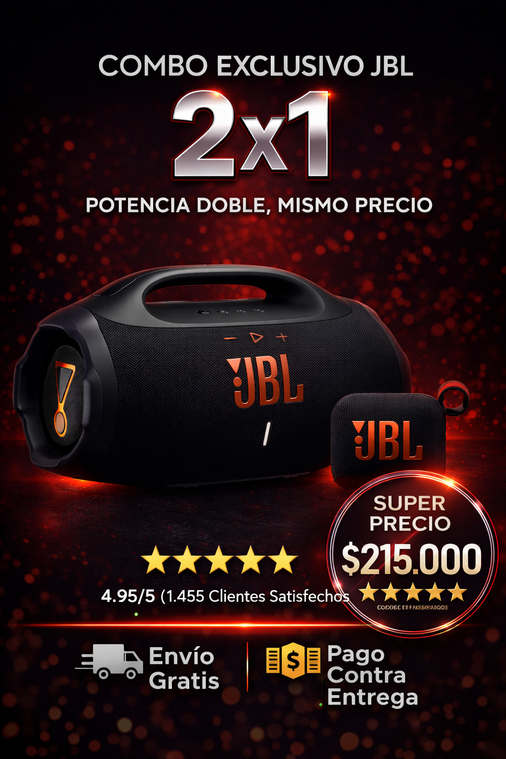 🔊🔥 Compra el Boombox 4 y recibe el Go 4 ¡TOTALMENTE GRATIS! 🎶