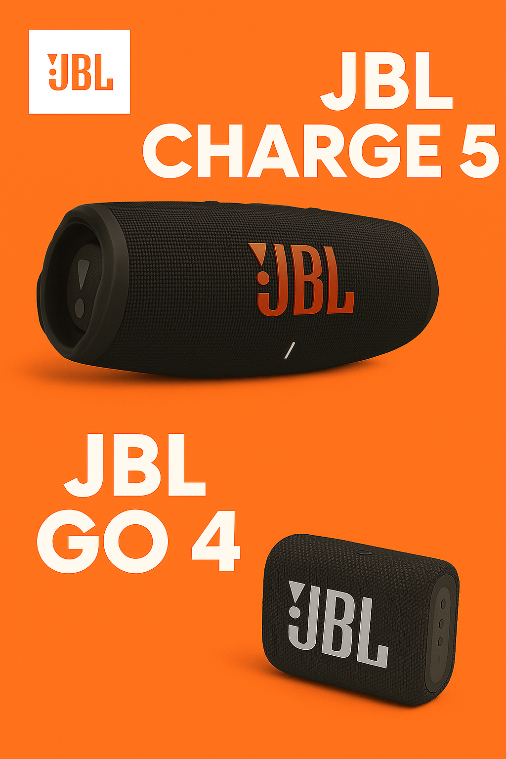 🔥 Promo Explosiva JBL 💣 Charge 5 + Go 4 incluido