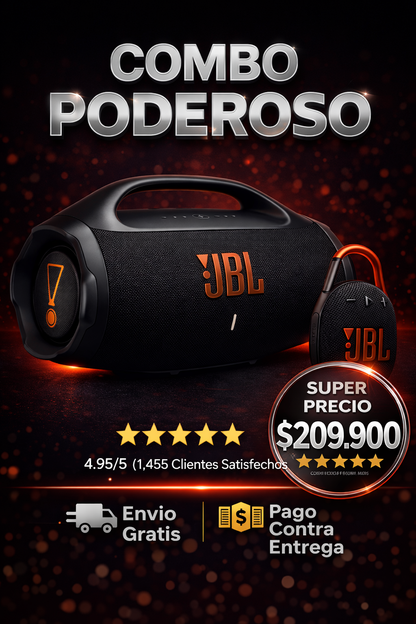 🔊🎶 Dúo Poderoso: Boombox 3 + Clip 5 🎵🔥